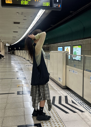 RAW CHECK SKIRT